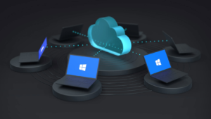 Afbeelding van een virtuele werkplek