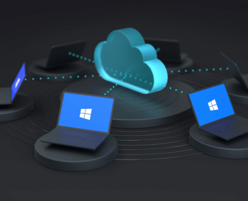 Afbeelding van een virtuele werkplek